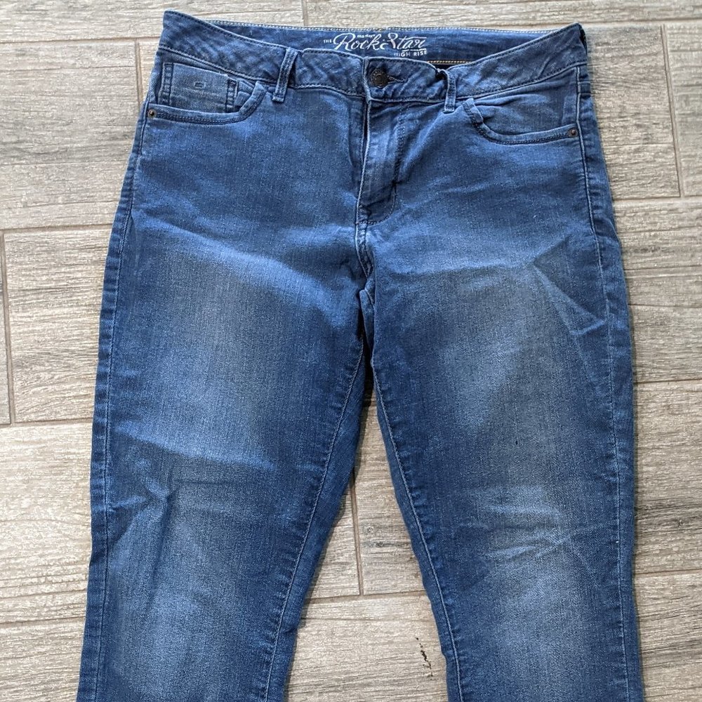 High rise Rock star skinny jeans sz 8
